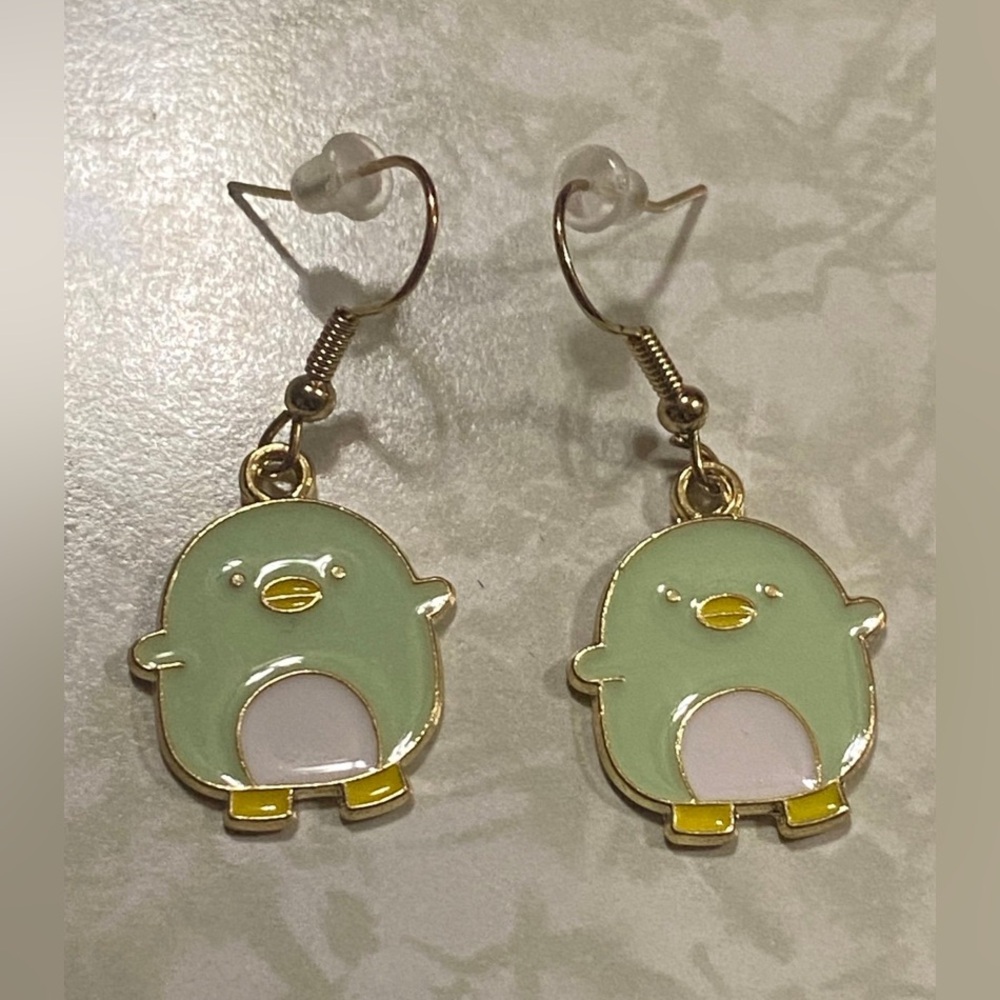 Costume Penguin Pierced Earrings #7972